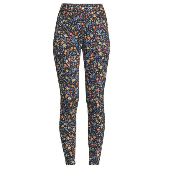 Floral High Rise Jeggings - Picture 1 of 5